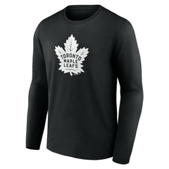Toronto Maple Leafs Personalized Name & Number Monochrome Long Sleeve T-Shirt - Black - NHL 201281578