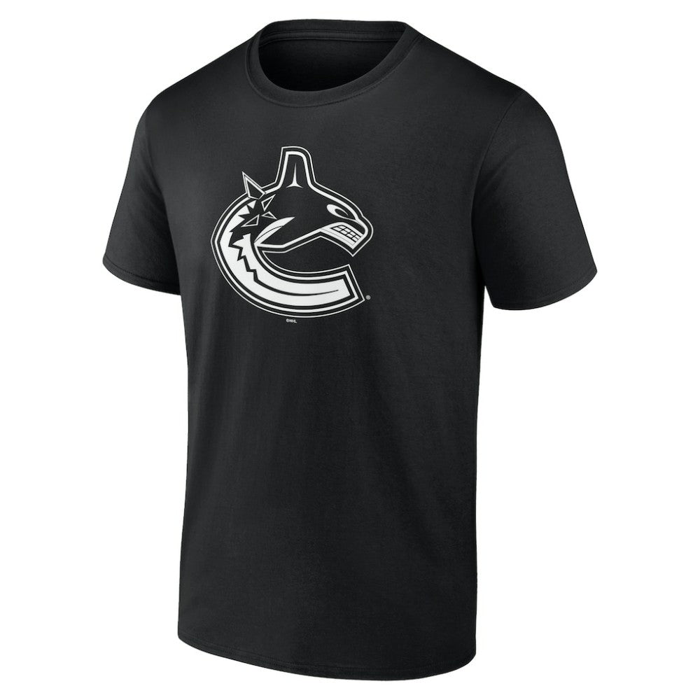 Vancouver Canucks Personalized Name & Number Monochrome T-Shirt - Black - NHL 201281586