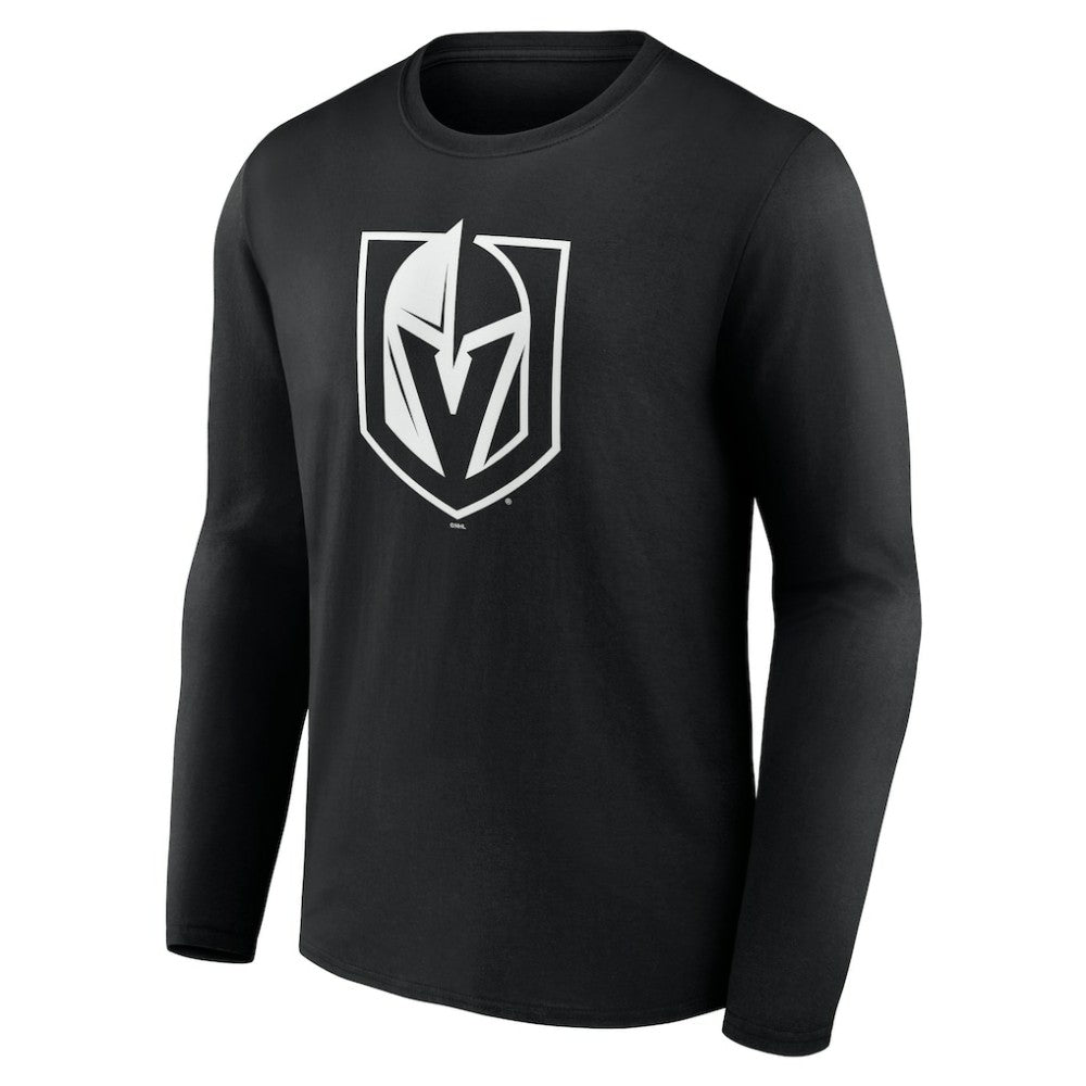Vegas Golden Knights Personalized Name & Number Monochrome Long Sleeve T-Shirt - Black - NHL 201281590