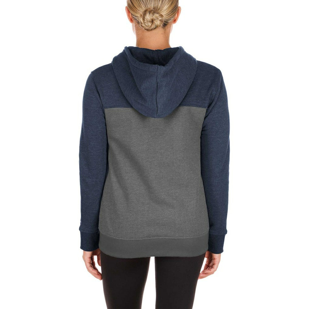Dallas Cowboys New Era Women's Color-Block Full-Zip Hoodie Gray
