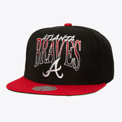 Atlanta Braves Mitchell & Ness Rise Up Snapback Hat - Black - Mitchell & Ness Online