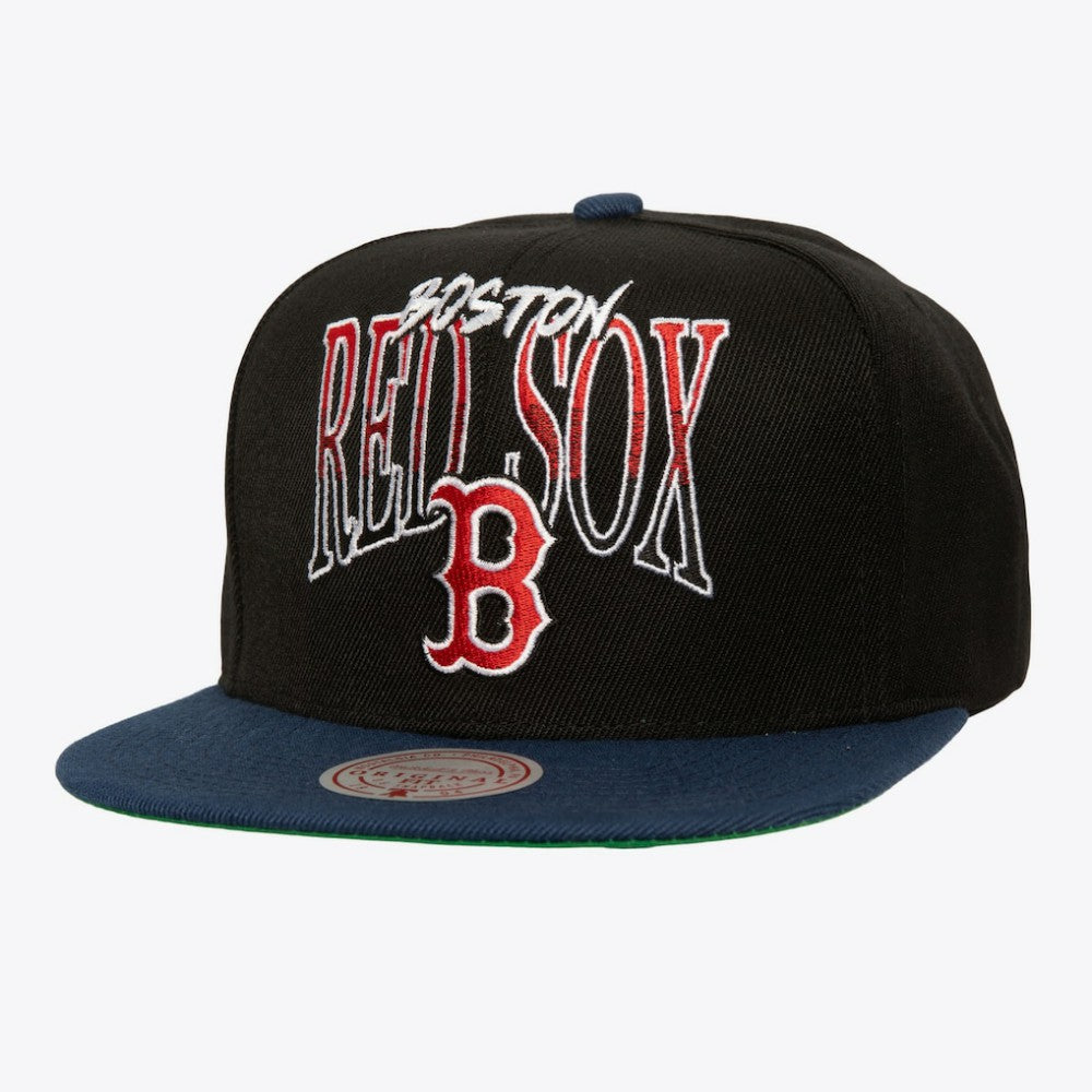 Boston Red Sox Mitchell & Ness Rise Up Snapback Hat - Black - Mitchell & Ness Online