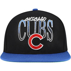 Chicago Cubs Mitchell & Ness Rise Up Snapback Hat - Black - Mitchell & Ness Sale
