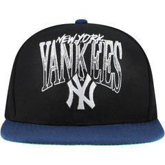 New York Yankees Mitchell & Ness Rise Up Snapback Hat - Black - Mitchell & Ness Lifestyle