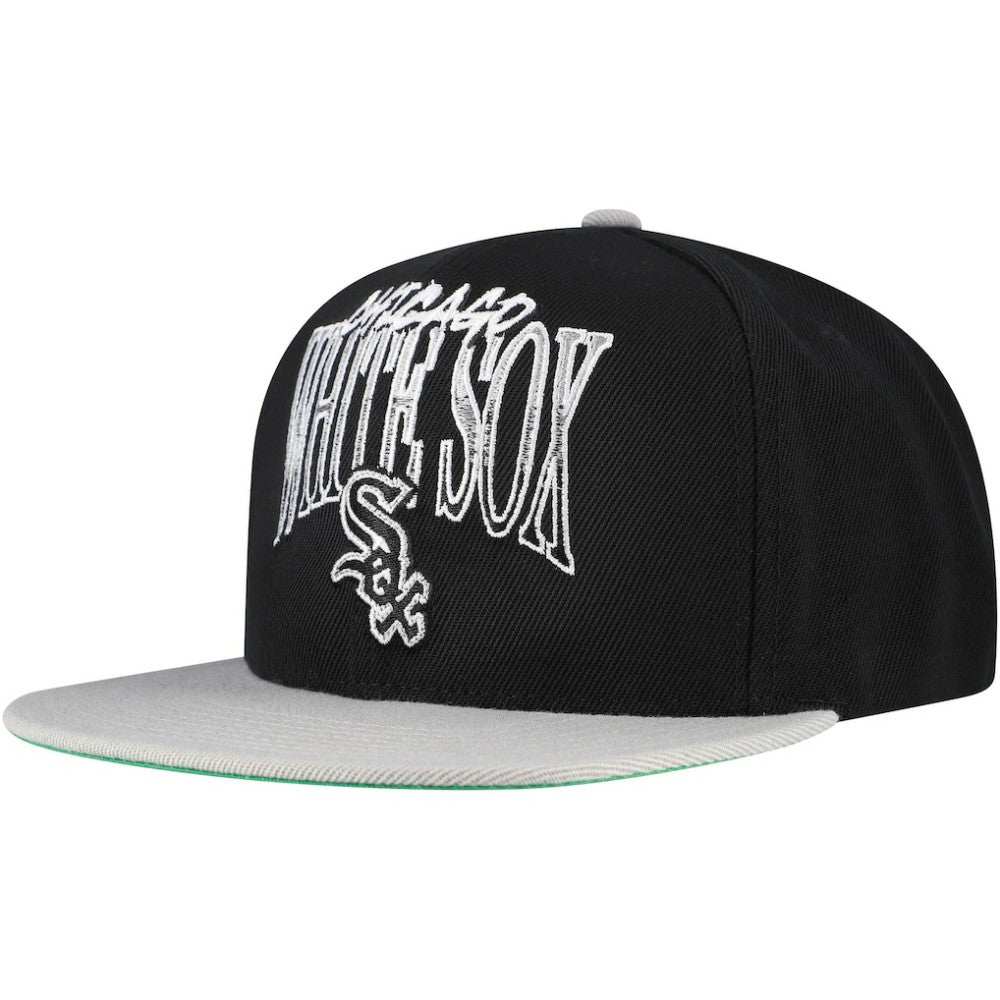 Chicago White Sox Mitchell & Ness Rise Up Snapback Hat - Black - Mitchell & Ness Sale