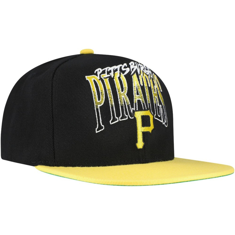 Pittsburgh Pirates Mitchell & Ness Rise Up Snapback Hat - Black - Mitchell & Ness on Sale