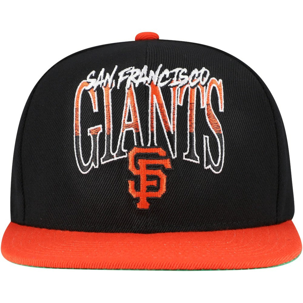 San Francisco Giants Mitchell & Ness Rise Up Snapback Hat - Black - Mitchell & Ness Online