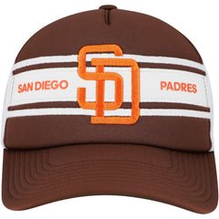 San Diego Padres Sideline Trucker Adjustable Hat - Brown - MLB Lifestyle