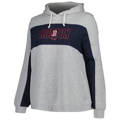 Boston Red Sox Profile Women's Plus Size Pullover Jersey Hoodie - Heather Gray - MLB on Sale