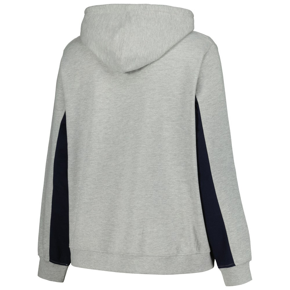 Milwaukee Brewers Profile Women's Plus Size Pullover Jersey Hoodie - Heather Gray - MLB Lifestyle