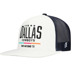 Dallas Cowboys HOOey San Antonio Trucker Snapback Hat – White/Navy
