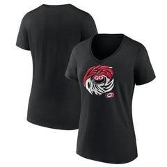 Carolina Hurricanes Women's Native V-Neck T-Shirt - Black - NHL 201291091