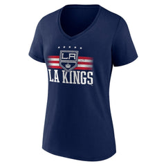 Los Angeles Kings Women's Americana Team V-Neck T-Shirt - Navy - NHL 201291150