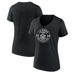 Los Angeles Kings Women's Native V-Neck T-Shirt - Black - NHL 201291155