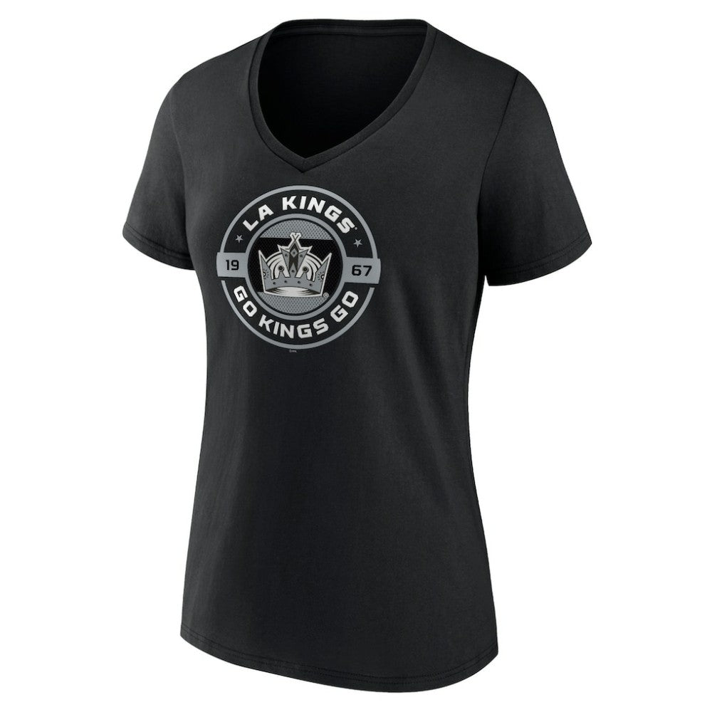 Los Angeles Kings Women's Native V-Neck T-Shirt - Black - NHL 201291155