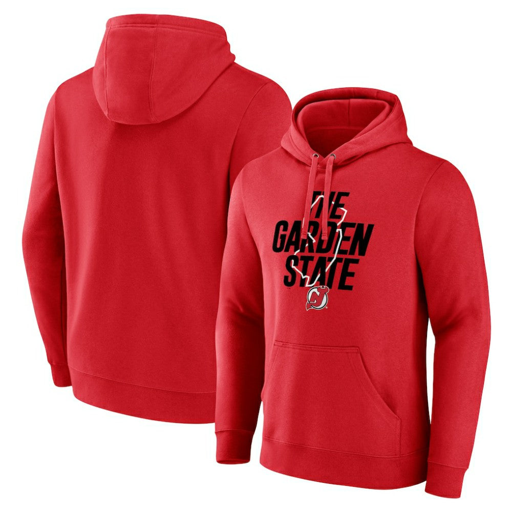 New Jersey Devils Native Pullover Hoodie - Red - NHL 201291196