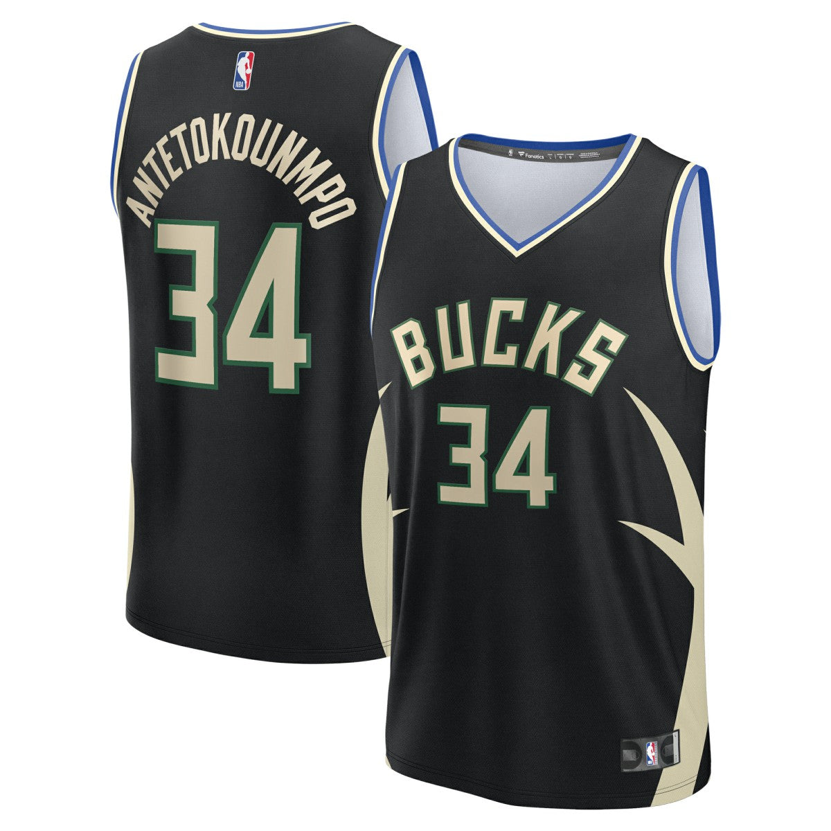 Giannis Antetokounmpo Milwaukee Bucks Fast Break Replica Player Jersey Statement Edition Black | Fanatics discount