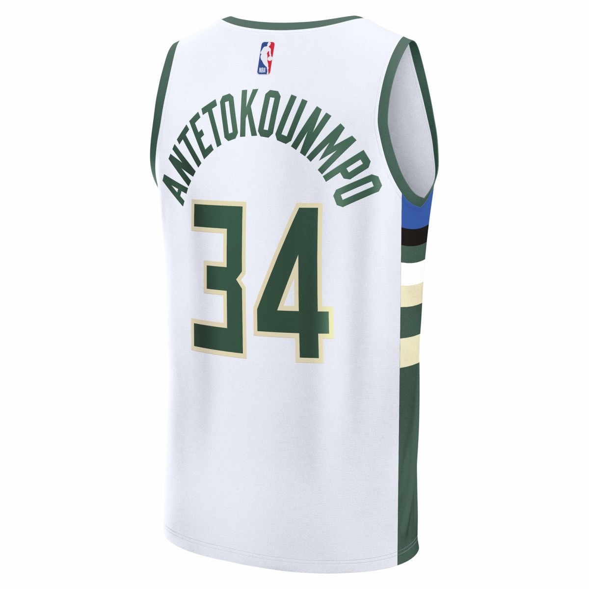 Giannis Antetokounmpo Milwaukee Bucks Youth Fast Break Replica Player Jersey Association Edition White | Fanatics discount