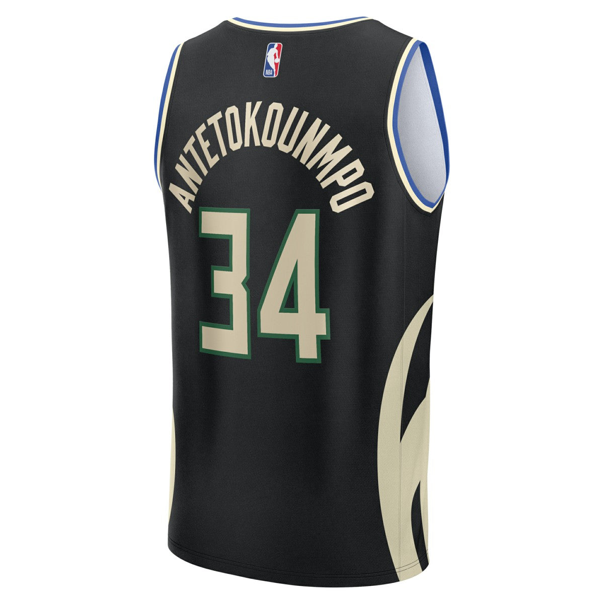 Giannis Antetokounmpo Milwaukee Bucks Youth Fast Break Replica Player Jersey Statement Edition Black | Fanatics US