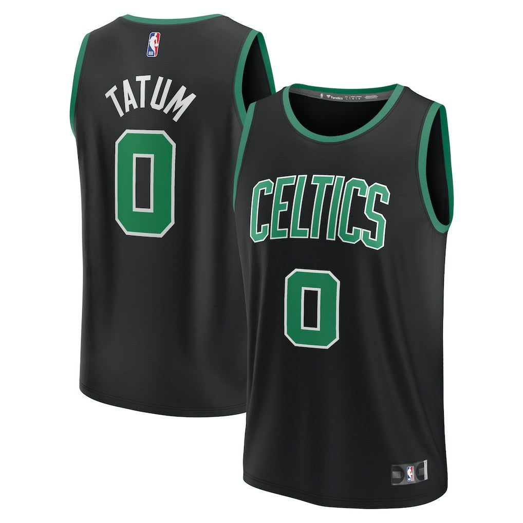 Jayson Tatum Boston Celtics Youth Fast Break Replica Player Jersey Statement Edition Black | Fanatics Near Me