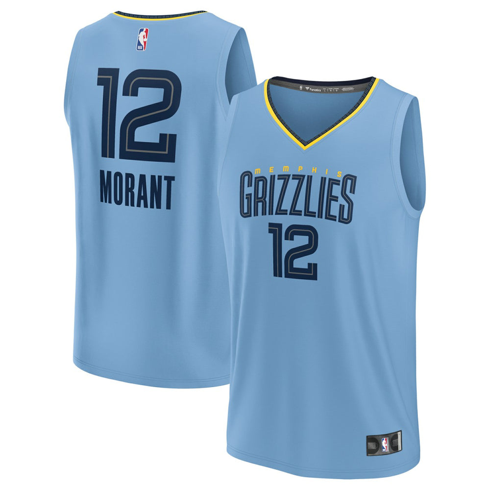 Ja Morant Memphis Grizzlies Youth Fast Break Replica Player Jersey Statement Edition Light Blue | Fanatics outlet
