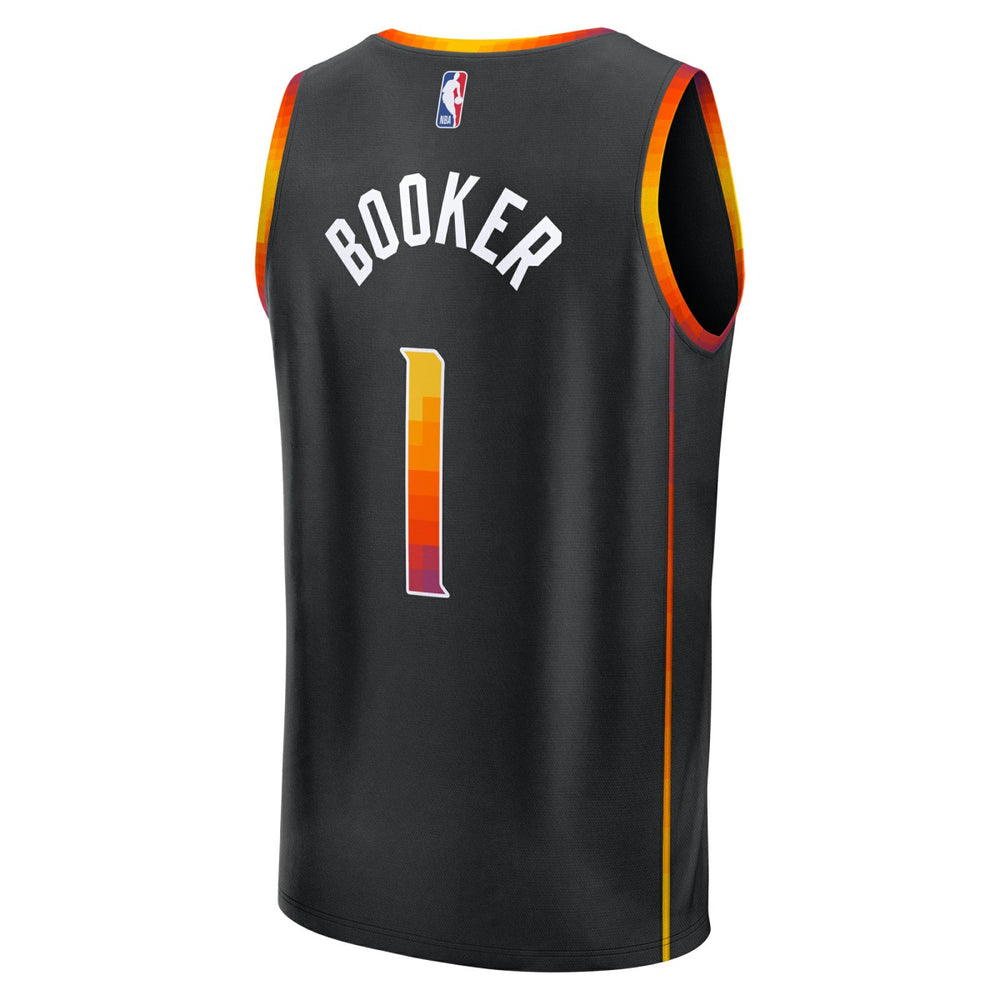 Devin Booker Phoenix Suns Youth Fast Break Replica Player Jersey Statement Edition Black | Fanatics
