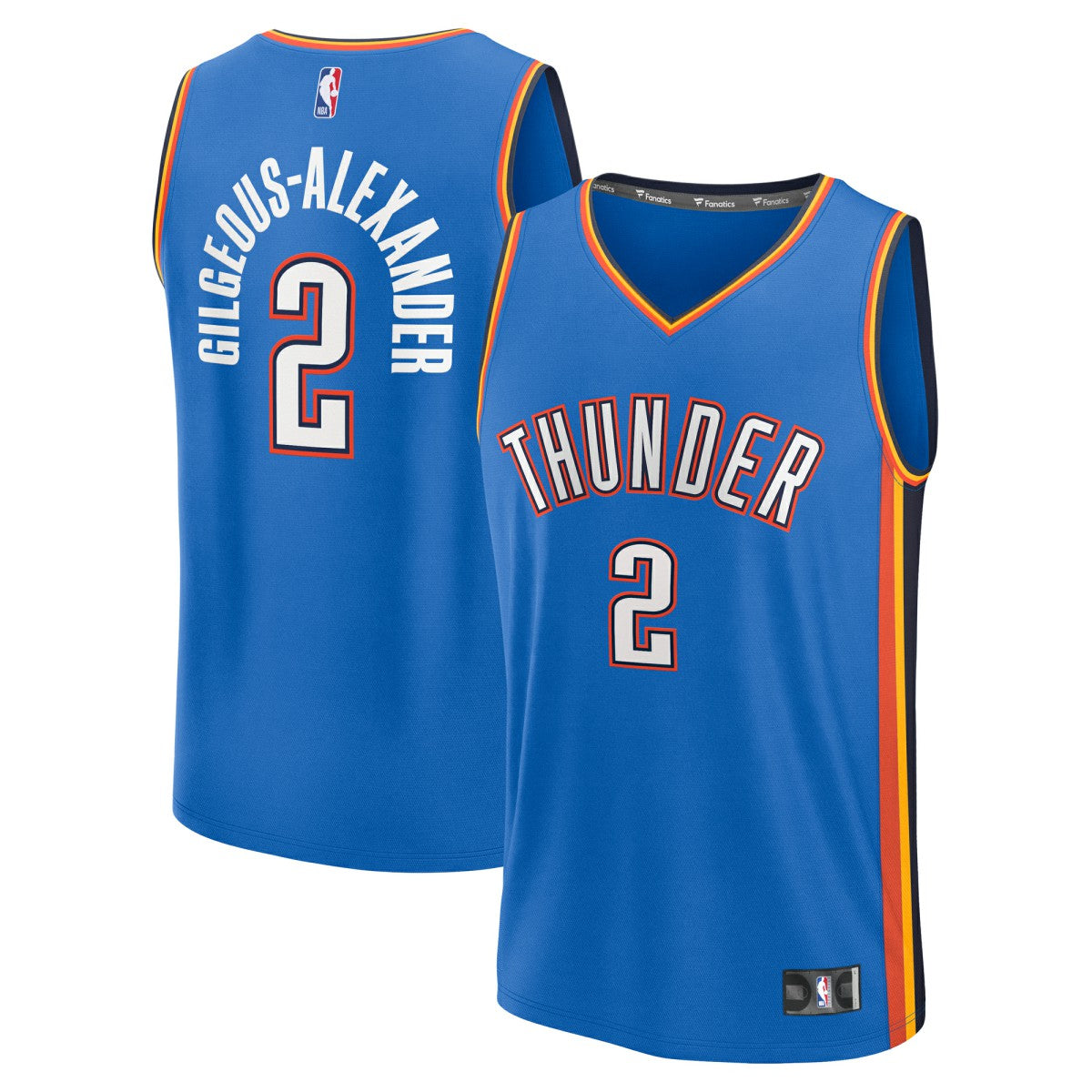 Shai Gilgeous-Alexander Oklahoma City Thunder Youth Fast Break Replica Player Jersey Icon Edition Blue | Fanatics