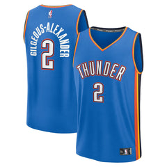 Shai Gilgeous-Alexander Oklahoma City Thunder Youth Fast Break Replica Player Jersey Icon Edition Blue | Fanatics