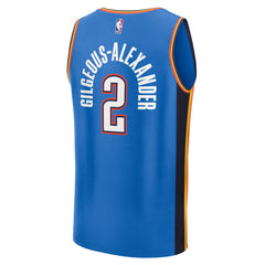Shai Gilgeous-Alexander Oklahoma City Thunder Youth Fast Break Replica Player Jersey Icon Edition Blue | Fanatics