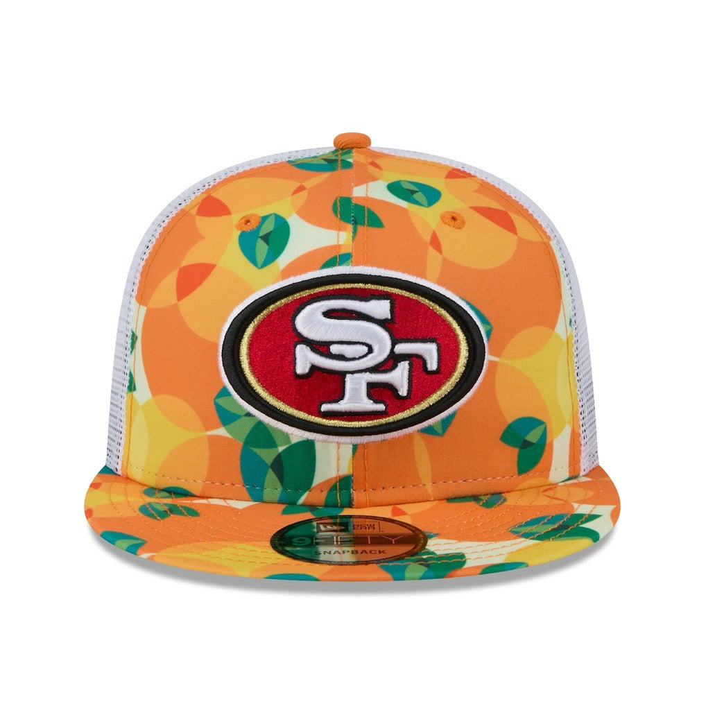 San Francisco 49ers New Era Citrus 9FIFTY Trucker Snapback Hat Orange