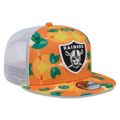 Las Vegas Raiders New Era Citrus 9FIFTY Trucker Snapback Hat Orange