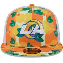Los Angeles Rams New Era Citrus 9FIFTY Trucker Snapback Hat Orange