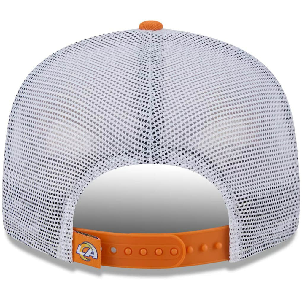 Los Angeles Rams New Era Citrus 9FIFTY Trucker Snapback Hat Orange
