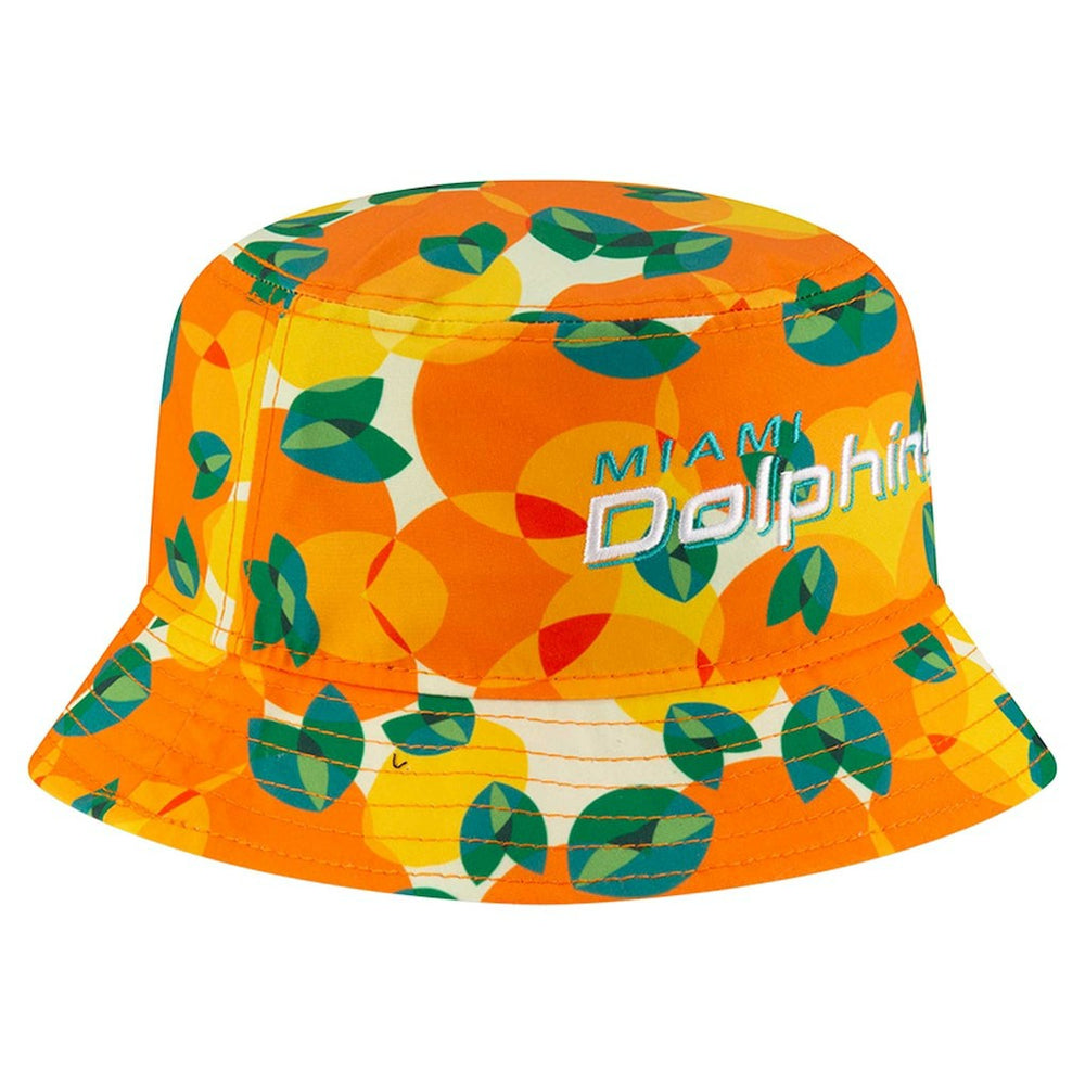 Miami Dolphins New Era Citrus Bucket Hat Orange