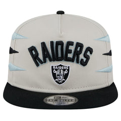 Las Vegas Raiders New Era Athletic Golfer Snapback Hat Stone/Black