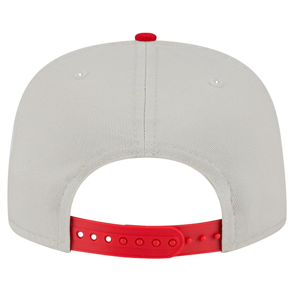 Kansas City Chiefs New Era Athletic Golfer Snapback Hat Stone/Red