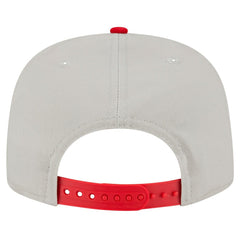 San Francisco 49ers New Era Athletic Golfer Snapback Hat Stone/Scarlet