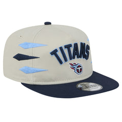 Tennessee Titans New Era Athletic Golfer Snapback Hat Stone/Navy
