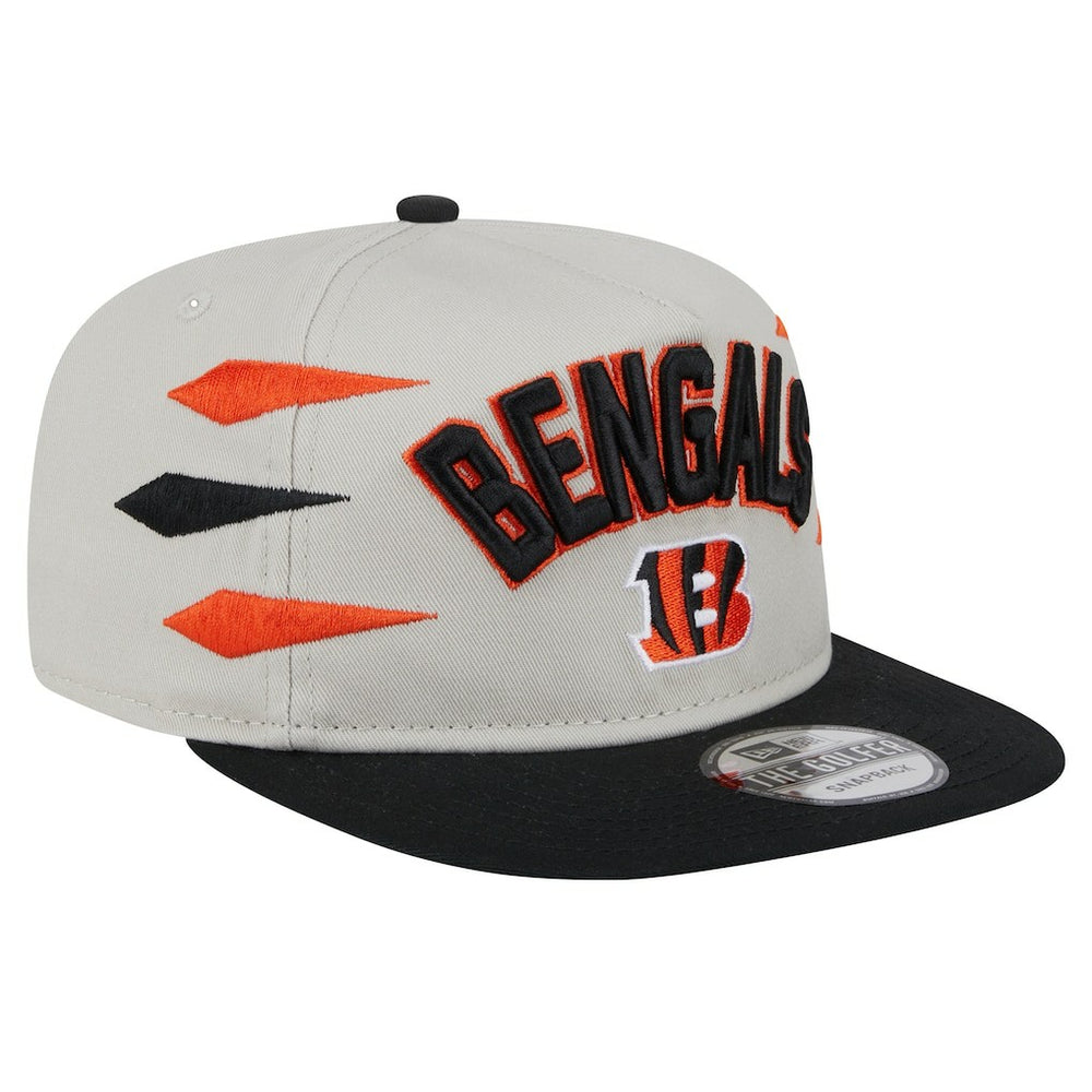 Cincinnati Bengals New Era Athletic Golfer Snapback Hat Stone/Orange
