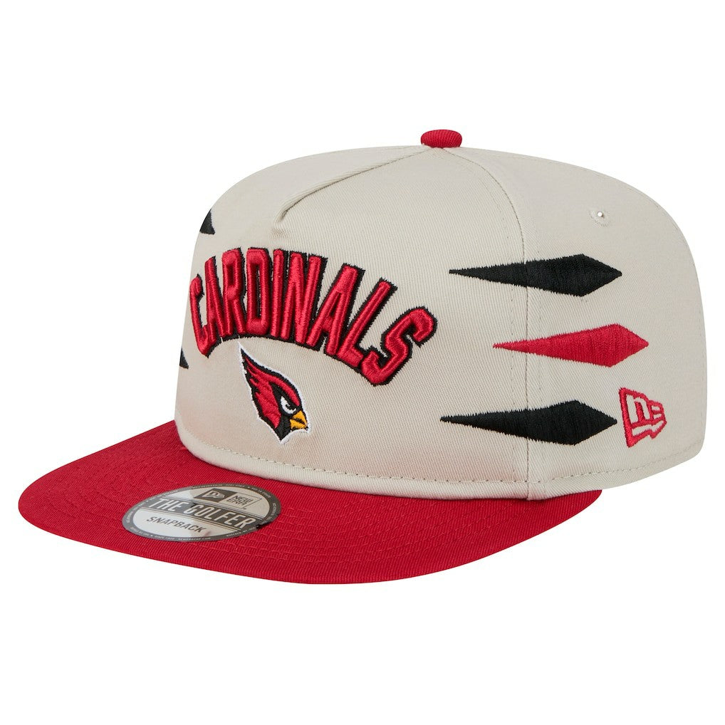 Arizona Cardinals New Era Athletic Golfer Snapback Hat Stone/Cardinal