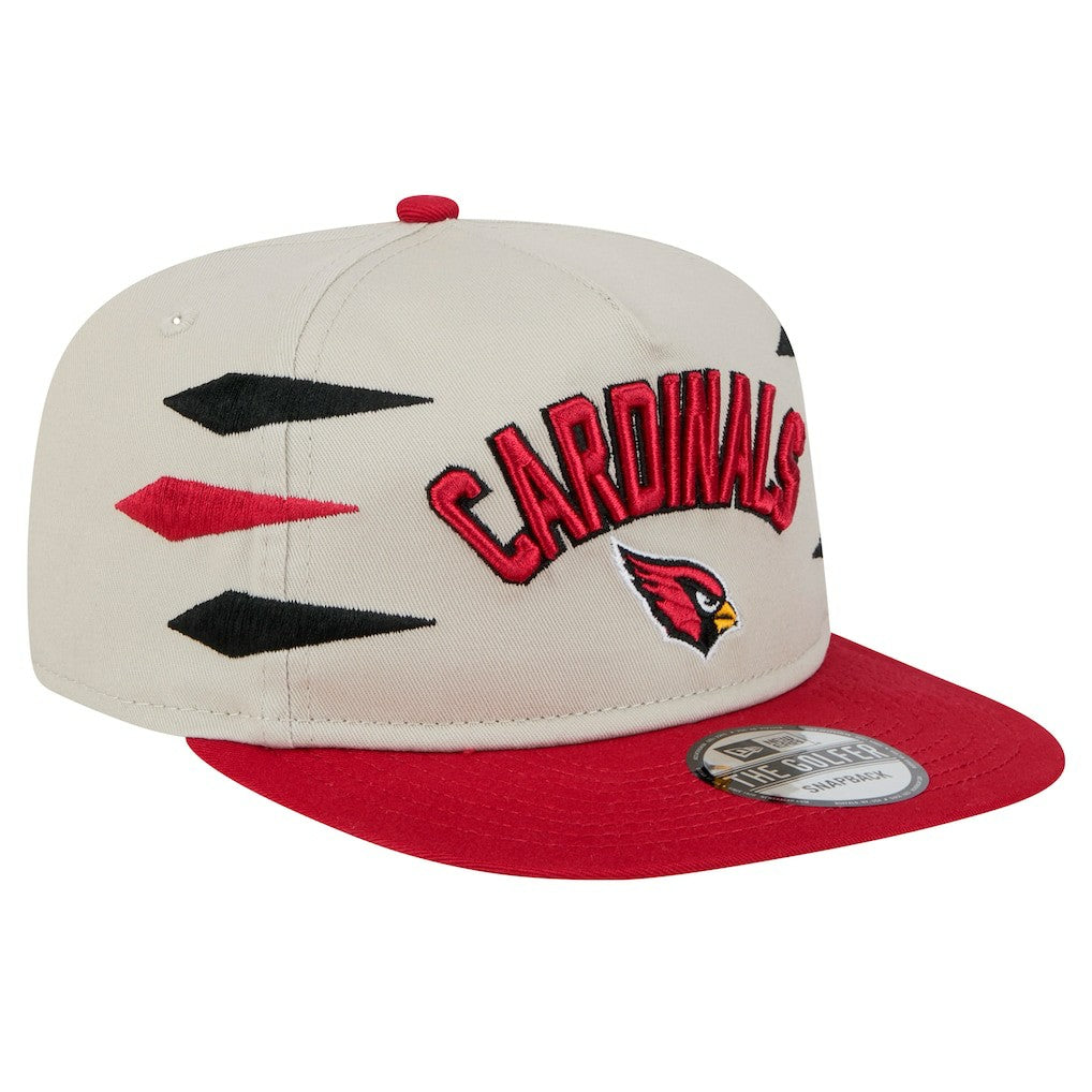 Arizona Cardinals New Era Athletic Golfer Snapback Hat Stone/Cardinal