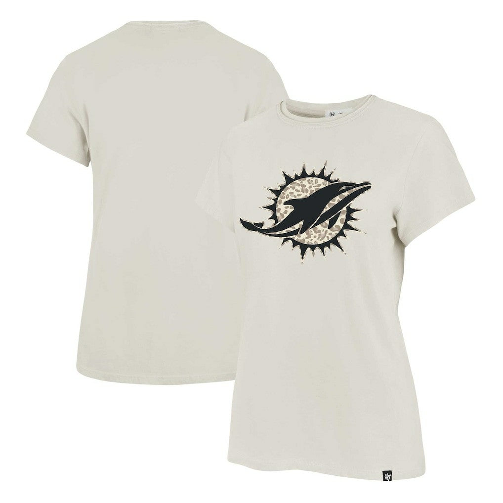 47 brand Miami Dolphins '47 Women's Panthera Frankie T-Shirt Cream