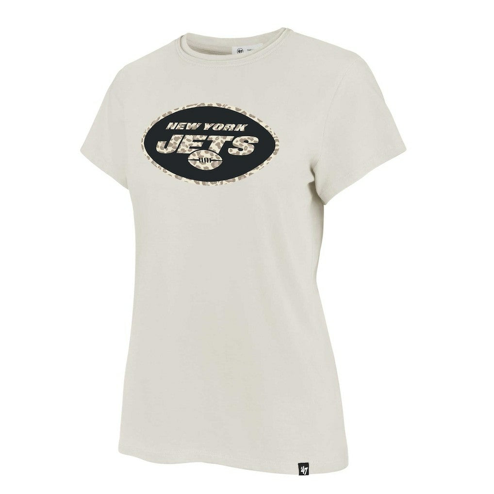 New York Jets '47 Women's Panthera Frankie T-Shirt Cream