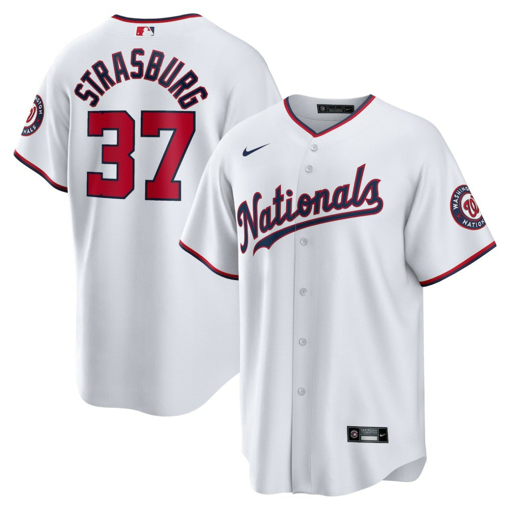 Stephen Strasburg Washington Nationals Nike Home Replica Jersey  - White - Nike Lifestyle