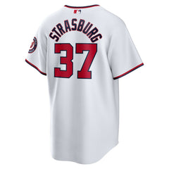 Stephen Strasburg Washington Nationals Nike Home Replica Jersey  - White - Nike Lifestyle