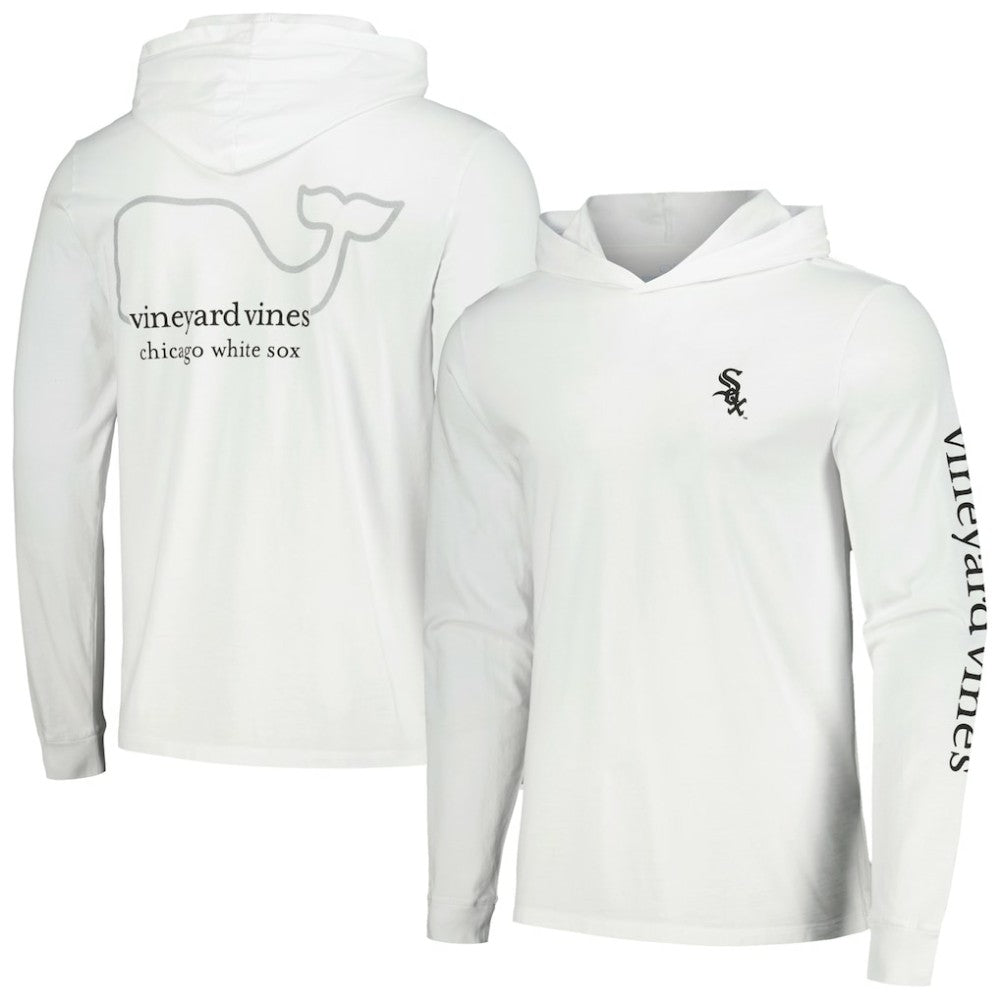 Chicago White Sox Vineyard Vines Long Sleeve Hoodie T-Shirt - White - MLB Sale