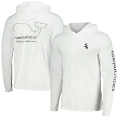Chicago White Sox Vineyard Vines Long Sleeve Hoodie T-Shirt - White - MLB Sale