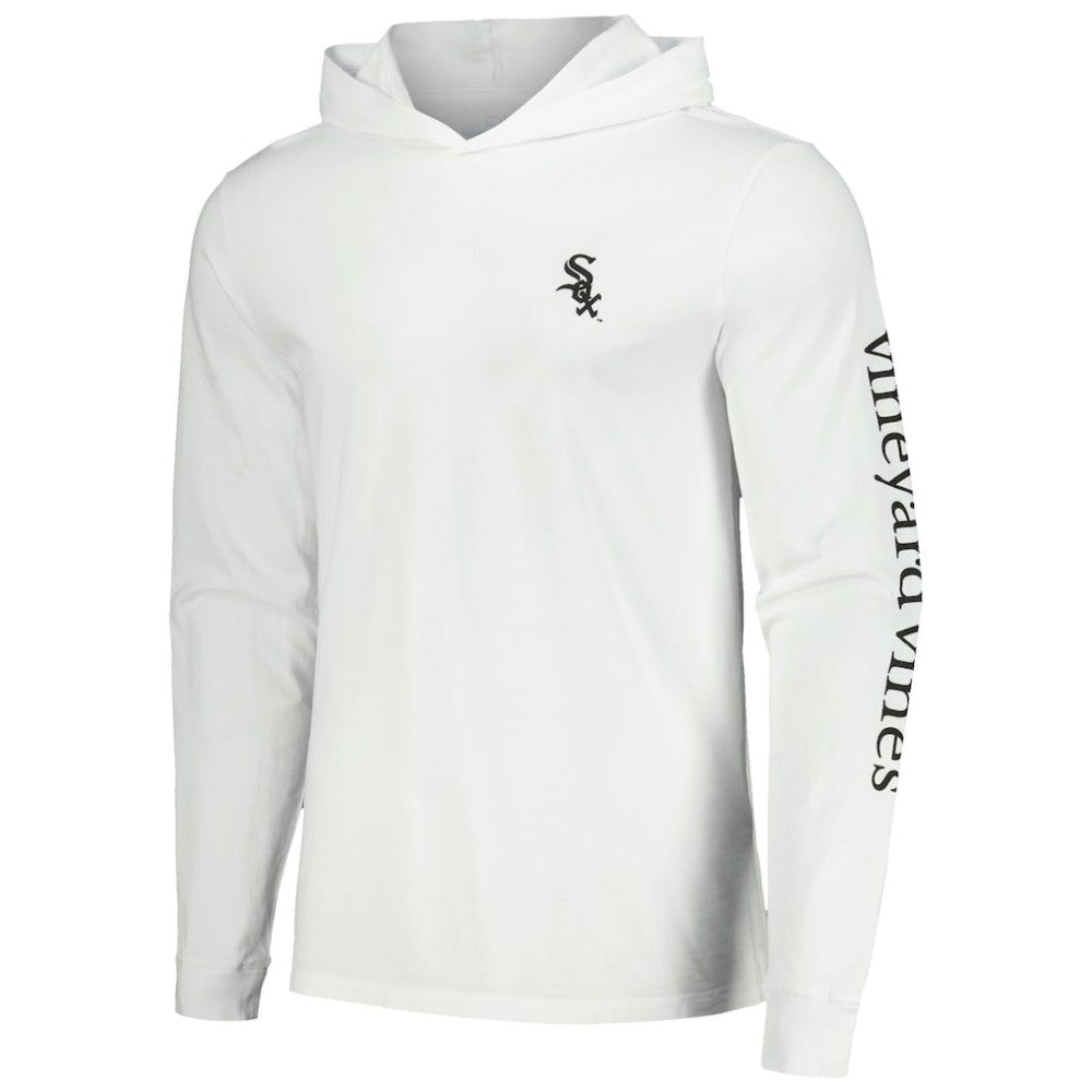 Chicago White Sox Vineyard Vines Long Sleeve Hoodie T-Shirt - White - MLB Sale