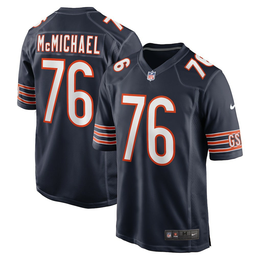 Nike Steve McMichael Chicago Bears Retired Player Game Jersey Navy