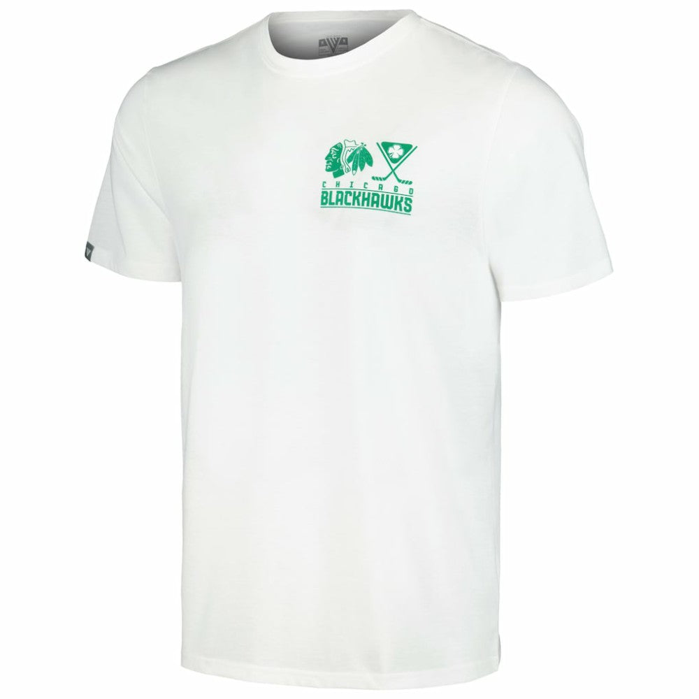 Chicago Blackhawks Levelwear St. Patrick's Day Richmond T-Shirt - White - NHL 201296024